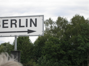 plujeme směrem do centra Berlína